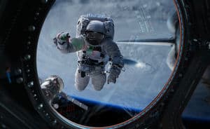 texas business valuation - Astronaut working on a space